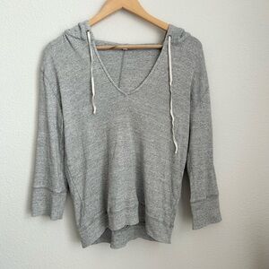 J.Crew Lightweight Grey Pullover Hoodie - Small